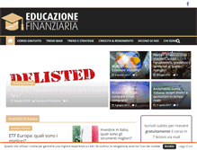 Tablet Screenshot of educazionefinanziaria.com